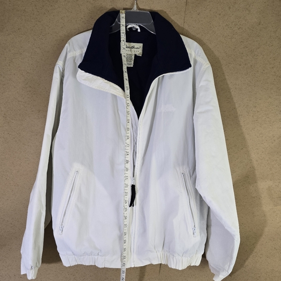 Eddie Bauer Mens Windbreaker Polartec Insulated Full Zip Bomber Jacket Sz L Tall - Picture 4 of 10